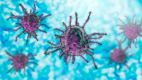 Parasites or pathogenic microbes Illustration