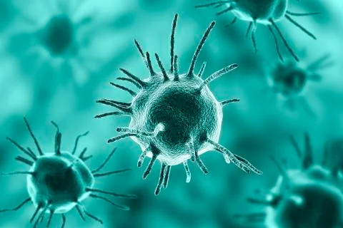 Parasites, pathogenic microbes Illustration