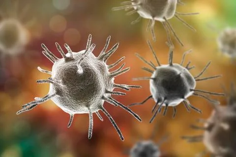 Parasites, pathogenic microbes Illustration