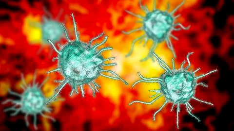 Parasites, pathogenic microbes Illustration