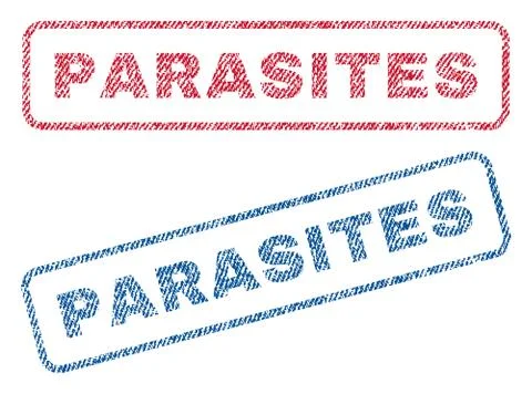 Parasites Text Textile Seal Stamp Watermarks Illustration