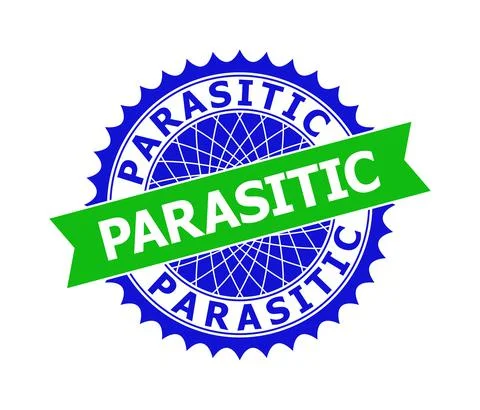 PARASITIC Bicolor Clean Rosette Template for Stamps Illustration