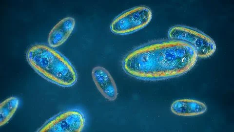 Parasitic protozoans a single-celled eukaryotes イラスト素材