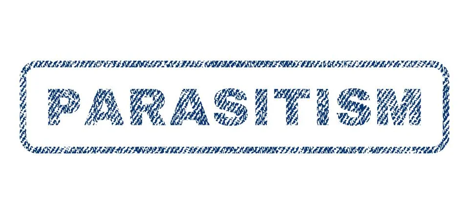 Parasitism Textile Stamp Stock-Illustration