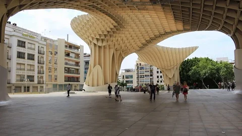 Parasol de metropol Stock Footage 127511608