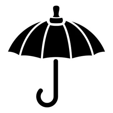 Parasol icon, simple style Stock Illustration