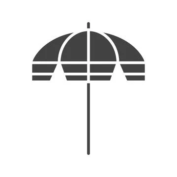 Parasol icon vector image. Illustrazione stock