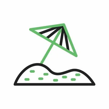 Parasol icon vector image. イラスト素材