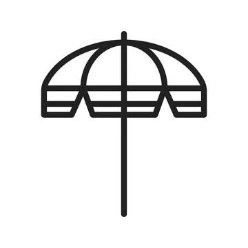 Parasol icon vector image. Suitable for mobile apps, web apps and print media. Stock Illustration