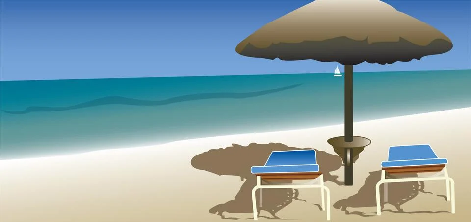 Parasol Illustrazione stock