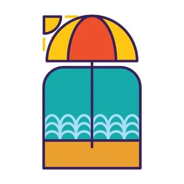 Parasol Illustrazione stock