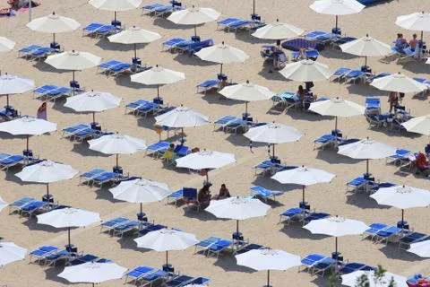 Parasol pattern in Sperlonga Stock Photos