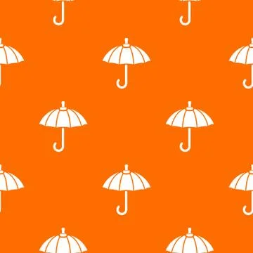 Parasol pattern vector orange イラスト素材