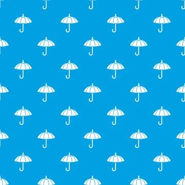 Parasol pattern vector seamless blue Stock Illustration