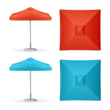 Parasol Promo Summer Cafe. Vector 库存插图