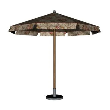 Parasol umbrella - 3D render Stock Illustration