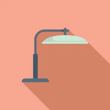 Parasol umbrella icon flat vector. Outdoor yard furniture Stockillustratie