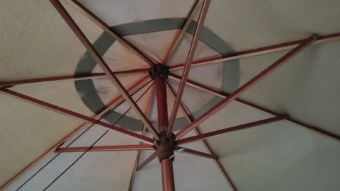 Parasol Umbrella Structure, inside View Stock Footage 130223698