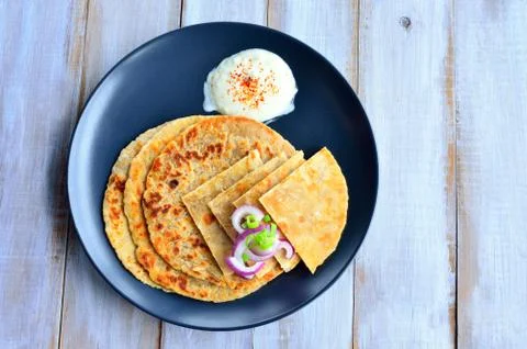 Paratha flatbread Fotos de archivo