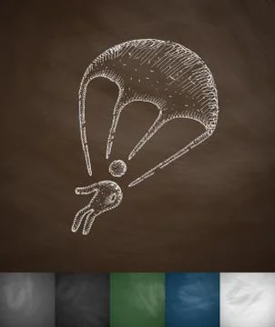 Paratrooper icon Illustration