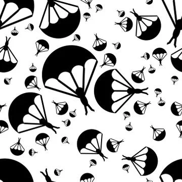 Paratrooper seamless pattern Stock Illustration