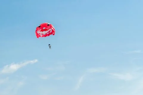 Paratrooper in the sky 스톡 사진