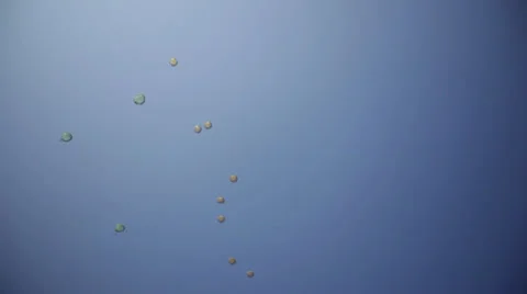 Paratroopers in the sky Stock Footage 39949960