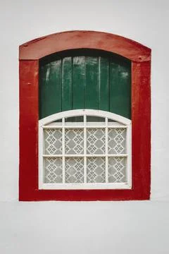 Paraty old window Foto stock