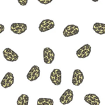 Parboiled rice vector seamless pattern Stock Illustration