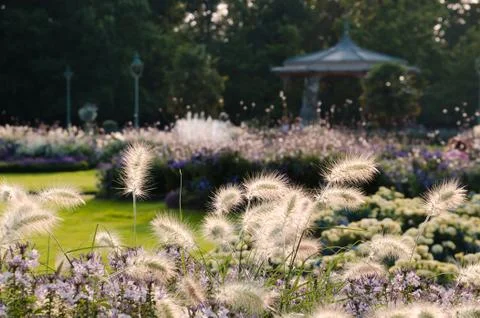 Parc du Thabor, Evening Stock Photos