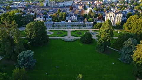 Parc du Thabor or Thabor park with botanical gardens, Rennes, France. Stockbeeldmateriaal 287200499
