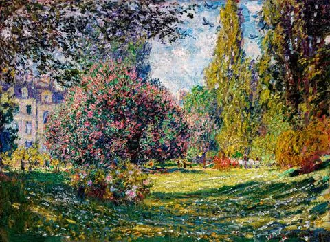 The Parc Monceau Claude Monet Stock Illustration