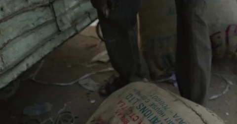 Parcel and Packaging Center at New Delhi Railway Station Stock Footage 72993375