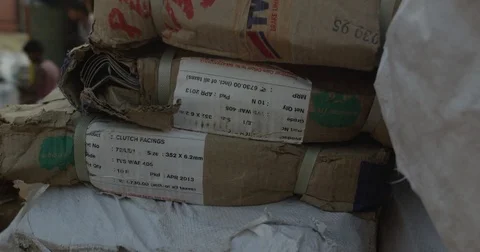 Parcel and Packaging Center at New Delhi Railway Station Stock Footage 73003863