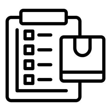 Parcel board icon outline vector. Service order 스톡 일러스트