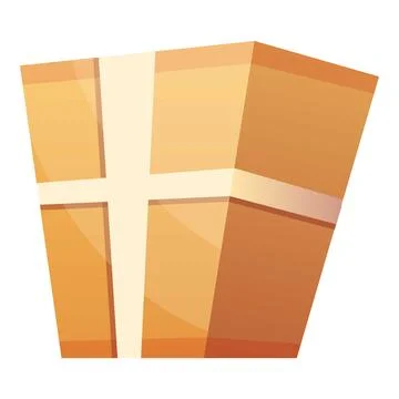 Parcel box icon, cartoon style Stock-Illustration