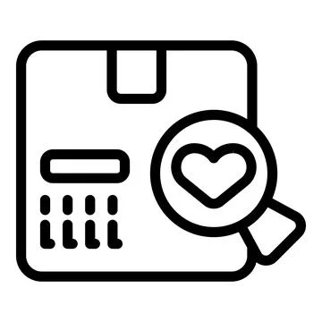 Parcel box icon outline vector. Business person Stock Illustration