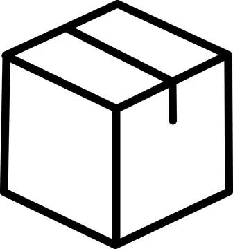 Parcel box icon for shipping and delivery Stock Illustration