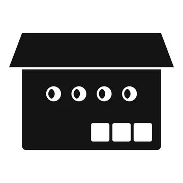 Parcel box icon simple . Delivery package Stock Illustration