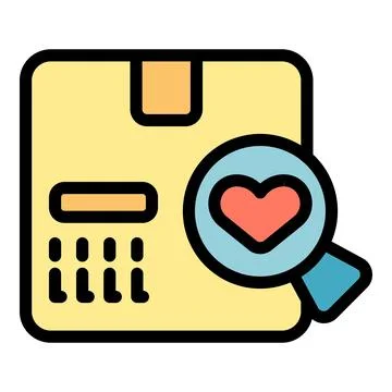 Parcel box icon vector flat Illustrazione stock