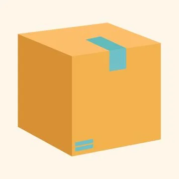 Parcel Box 스톡 일러스트