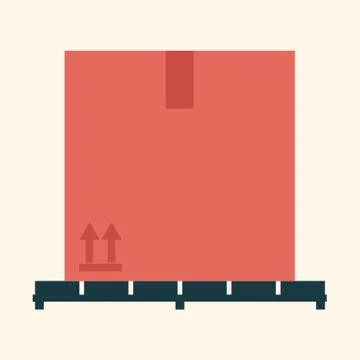 Parcel Box Stock Illustration