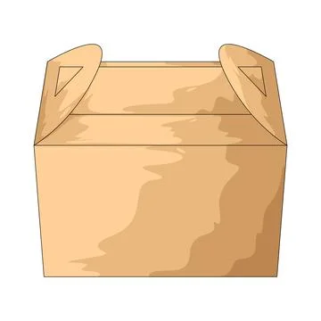 Parcel box illustration Stock Illustration
