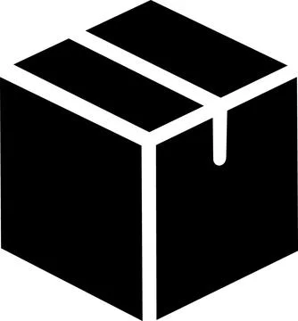Parcel box package shipping delivery icon Stock-Illustration