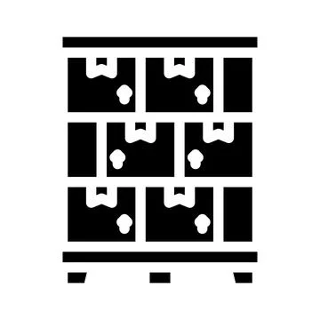 Parcel boxes glyph icon vector illustration Illustrazione stock