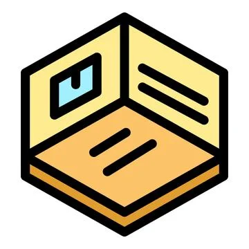 Parcel cube representing logistics and delivery services Stock Illustration