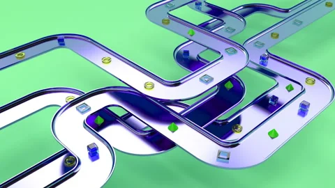 Parcel deliver line sort package Technology concept Business delivery service Stock Footage 167268743