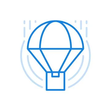 Parcel delivery to any place vector line icon. Logistic service for transpo.. Stock Illustration