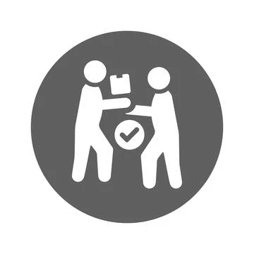 Parcel delivery icon. Stock Illustration