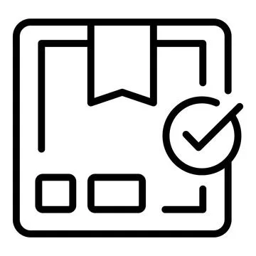 Parcel delivery icon outline vector. Express order Stock Illustration